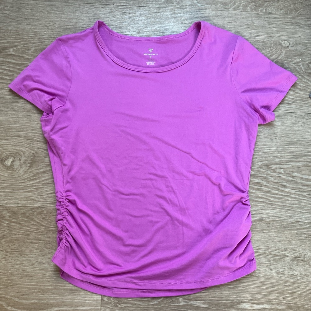 Athleta Purple Ruched T-Shirt